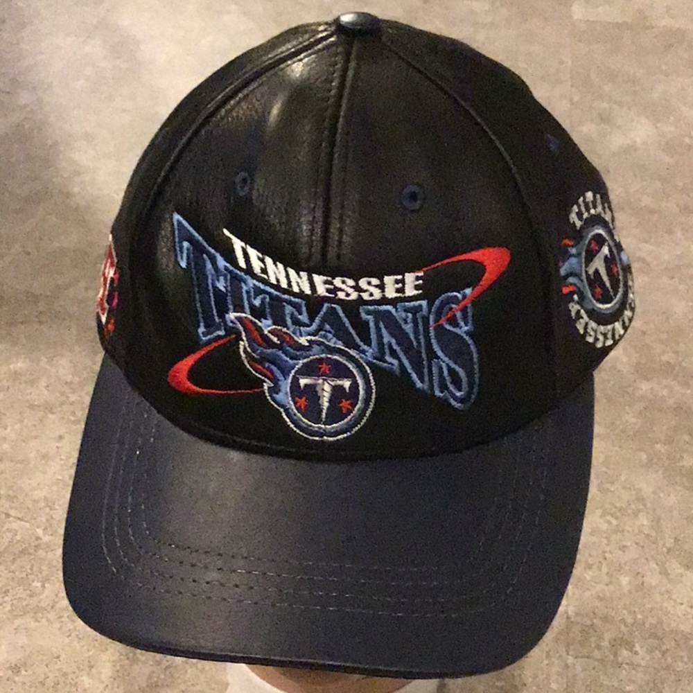 Tennessee Titans leather baseball cap hat
